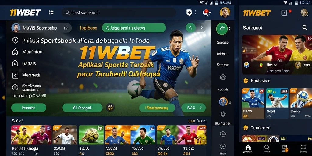 Tampilan gameplay menarik dari aplikasi Sportsbook 11WBET.