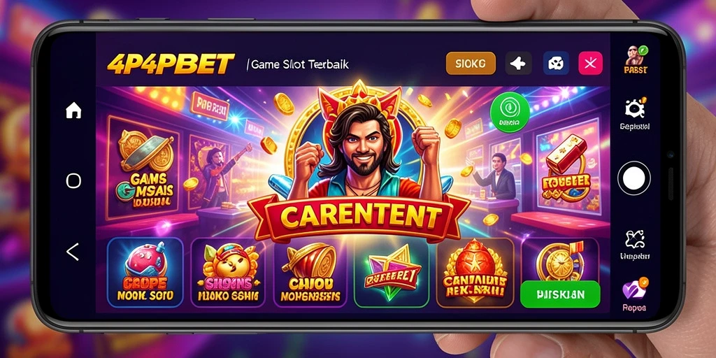 Tampilan menarik dari permainan Slot di 4P4BET