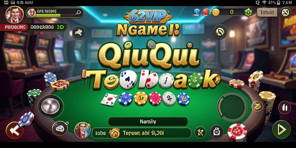 Gameplay menarik di dalam 62VIP menampilkan kartu QiuQiu.