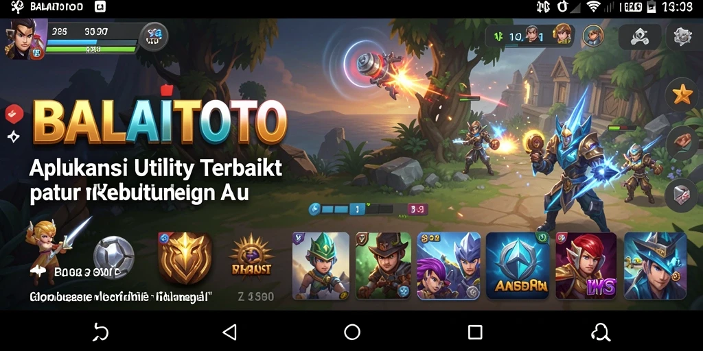Tampilan utama BALAITOTO yang menampilkan fitur pengaturan waktu dan pengingat.