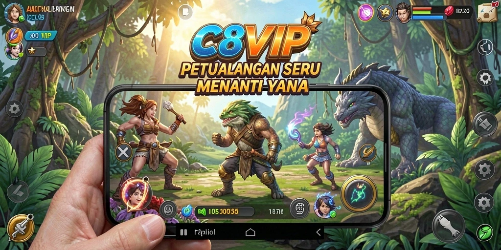 Tampilan menarik dari gameplay C8VIP dalam petualangan mendebarkan.