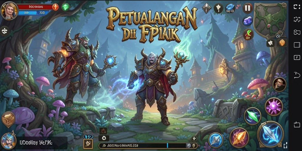 Tampilan gameplay yang mendebarkan dalam ID098 RPG.