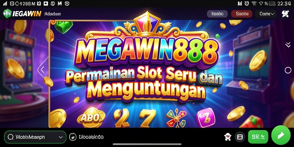 Screenshot gameplay MEGAWIN888 yang menampilkan putaran slot seru.