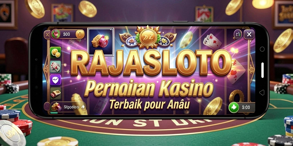 Screenshot menunjukkan gameplay seru RAJASLOTO di kasino.
