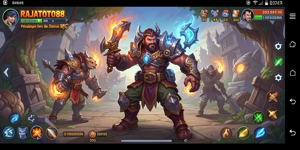 Tampilan gameplay RAJATOTO88 yang menegangkan dan penuh aksi.