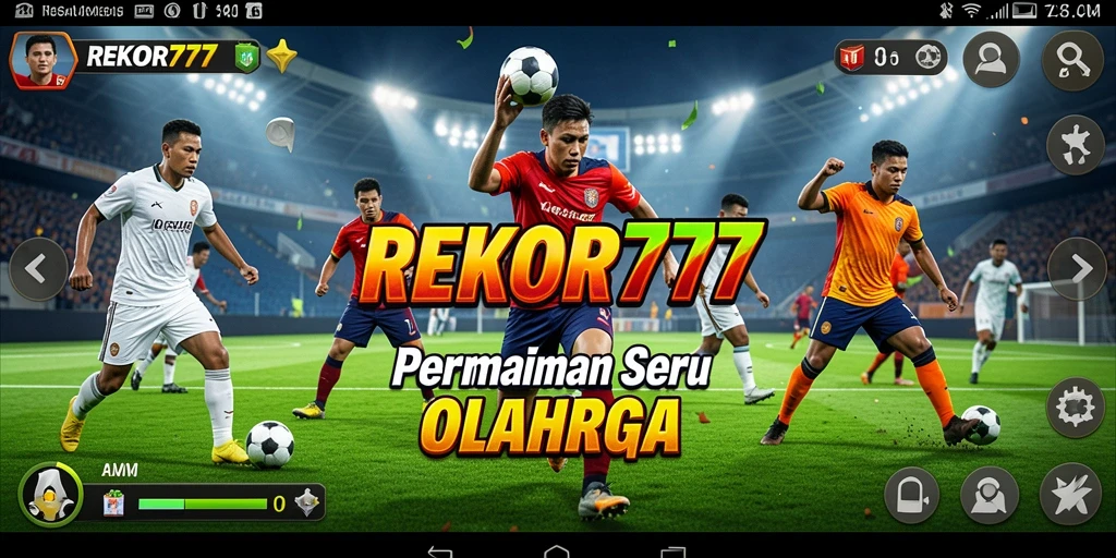 Tampilan gameplay seru dan dinamis di REKOR777.