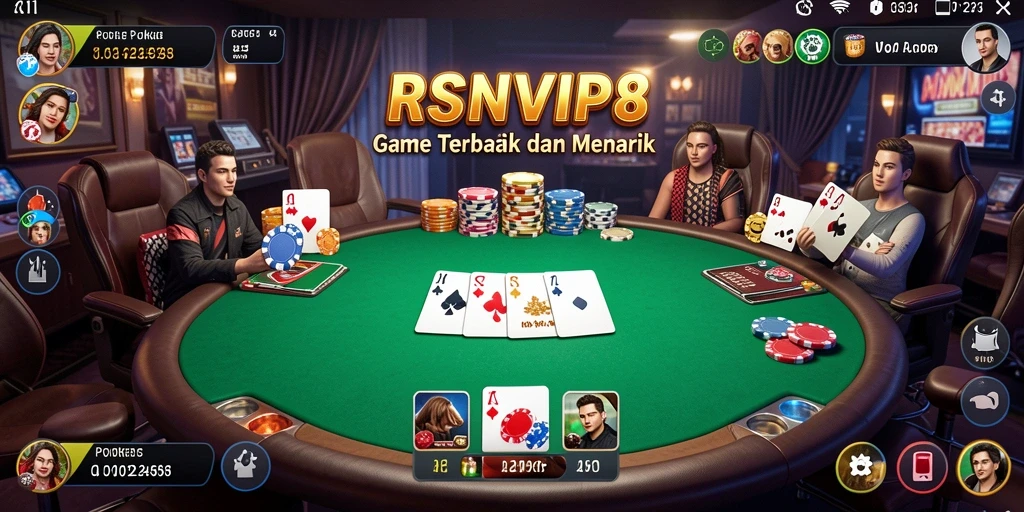 Gameplay Poker yang seru dan mendebarkan di RSNVIP8.
