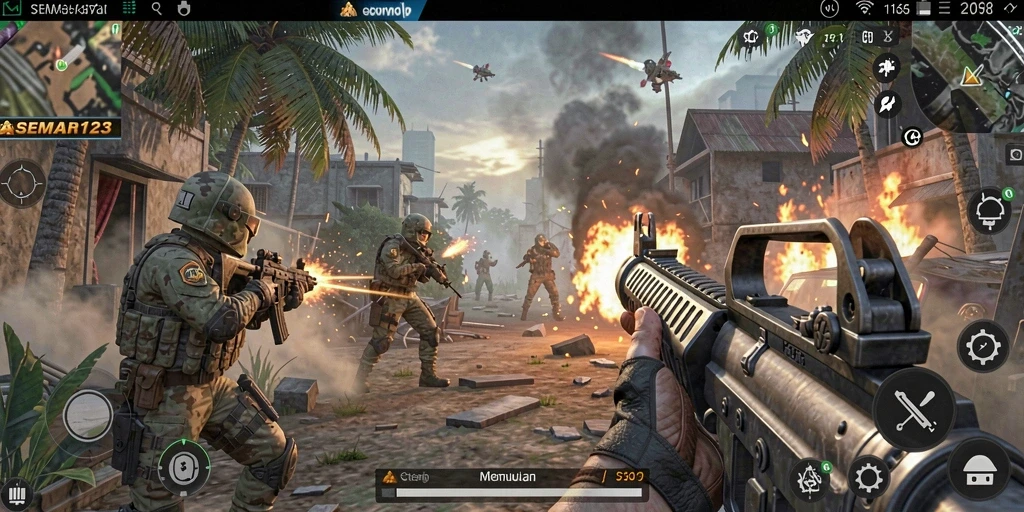 Tampilan gameplay SEMAR123 yang mendebarkan dan grafis menawan.