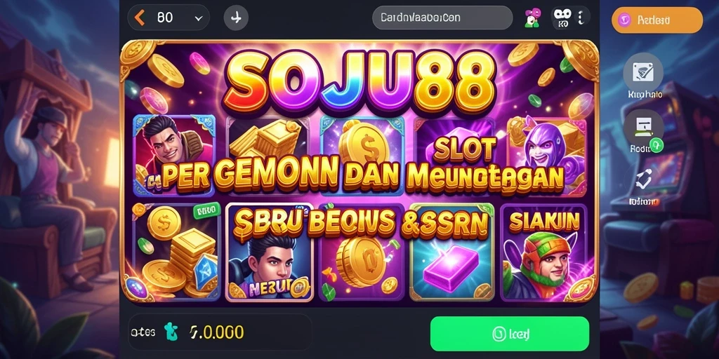 Tampilan gameplay Slot yang menarik dan penuh warna di SOJU88.