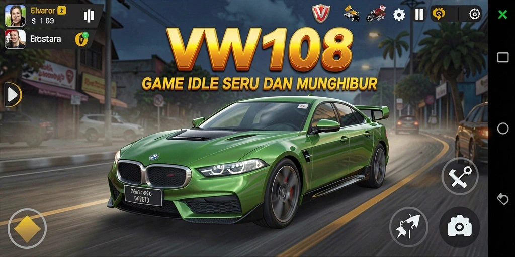 Tampilan gameplay menakjubkan dari VW108 saat mengelola sumber daya Idle.