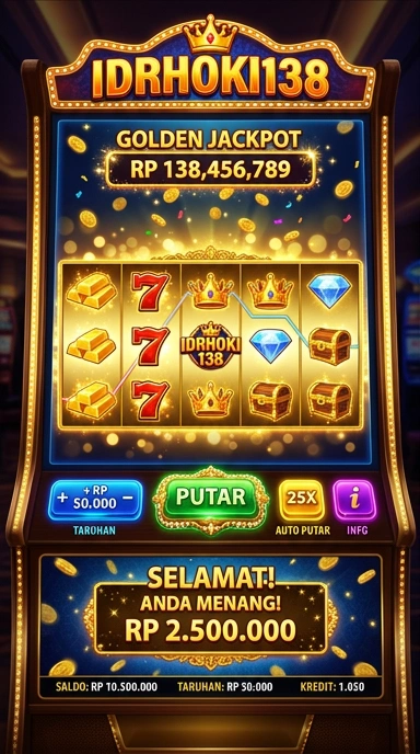 Tampilan utama aplikasi idrhoki138 yang user-friendly.